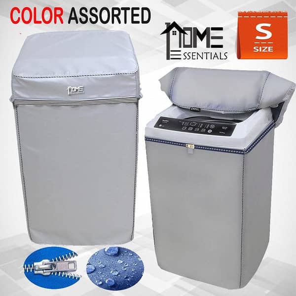 100% Waterproof Top Loader Washing Machine Cover - Fits 7kg to 15kg, Durable Oxford Polyester, Blue