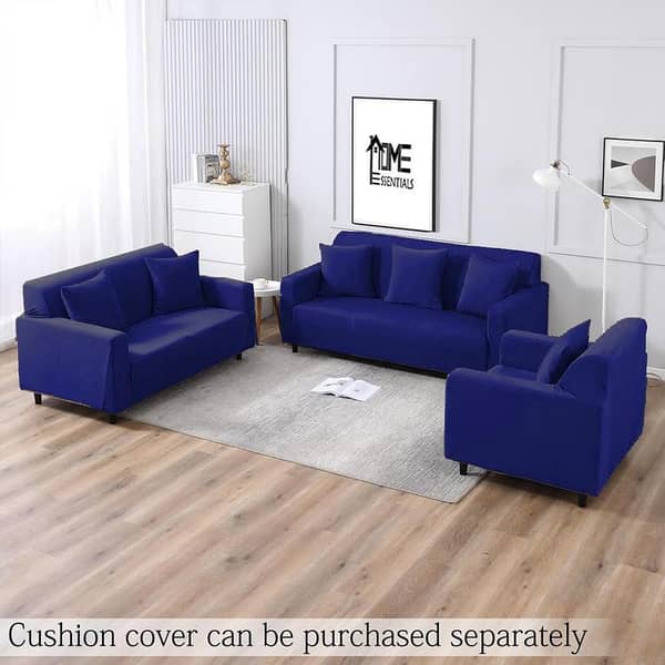 Stretchable Cotton Jersey Sofa Cover for 6 Seater (3+2+1) - Washable, Standard Size, High Quality - Home Essential