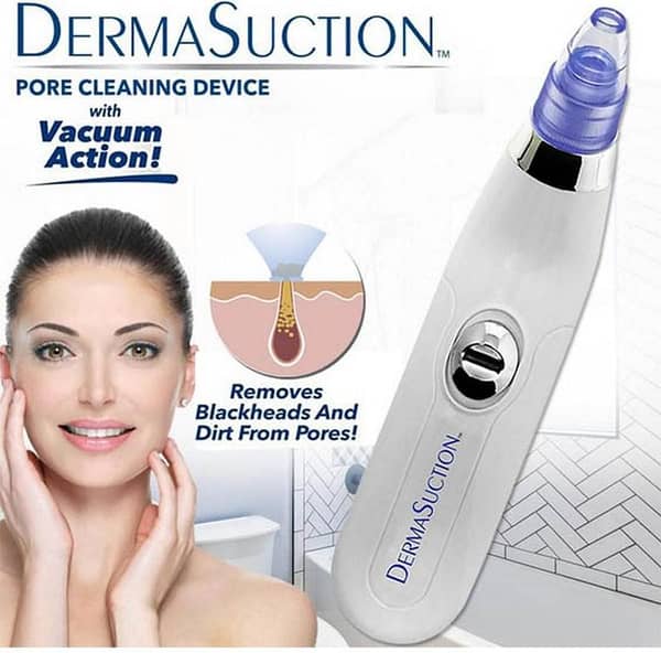 4-in-1 Blackhead Remover, Blackhead Remover Machine, Derma Suction Facial Spa Pimple Acne Remover, Dust Remover, dirt remover, Pimple Popper Tool Pore Vacuum Black Head Remover, Whitehead Acne remover, deep face clean blackhead remover By Home Essentials