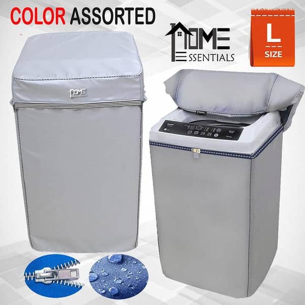 Washing Machine Cover 100% Waterproof & Dustproof for Haier, Dawlance – Universal Fit, Premium Heavy-Duty Protector with Zipper