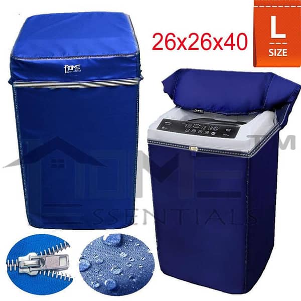 Waterproof Washing Machine Cover for 7kg–16kg Top Loaders, Durable Oxford Polyester, Fits All Brands