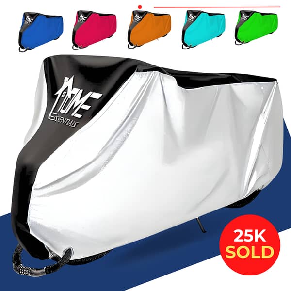 HOME ESSENTIAL Bike Parking Cover for All Sizes – Waterproof, Dust-Resistant, Indoor/Outdoor with Lock Hole
