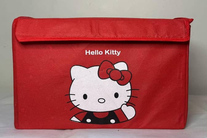 Panda Kitty Storage Box Bins Basket Kid Toys Organizer Storage Boxes Cabinet Wardrobe Organizer Bag 1 Piece Red Blue Brown Black & Pink