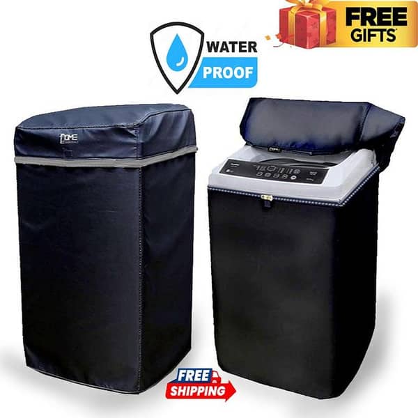 100% Waterproof Washing Machine Cover for All Sizes and Models – Durable Protector for Washer and Dryer