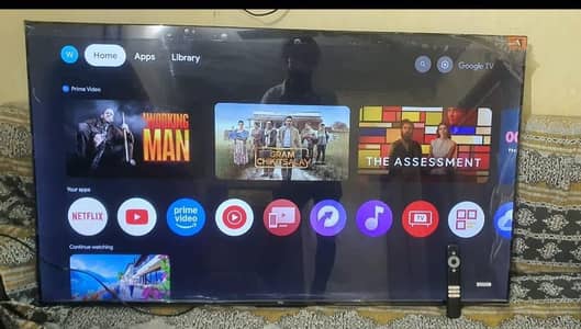 TCL led 43 inch 4k ok google tv open handfree voice mode new condition
