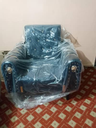 Dark Blue Sofa Set 5 Seater Brand New