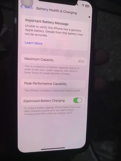 All okay battery health 91 good timing