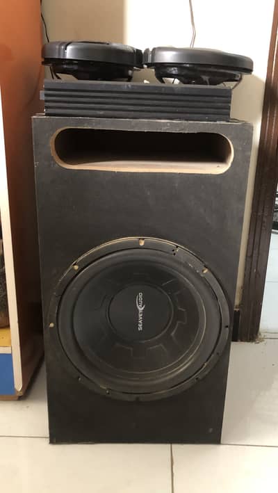Kenwood speakers along with hertz amplifier