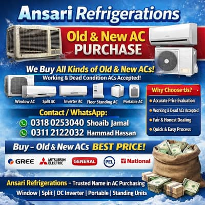 Ac /Old Ac/ Dead Ac/Window Ac/Purana Ac/Ac Purchase / Split Ac / Wind