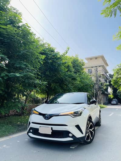 Toyota Chr two tone white and purple black rooftop