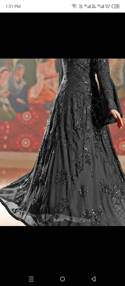 black long maxi dress