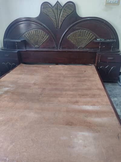 king Size Double Bed Solid Wooden