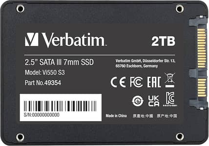 Verbatim Vi550 2TB 2.5″ SATA III Internal SSD