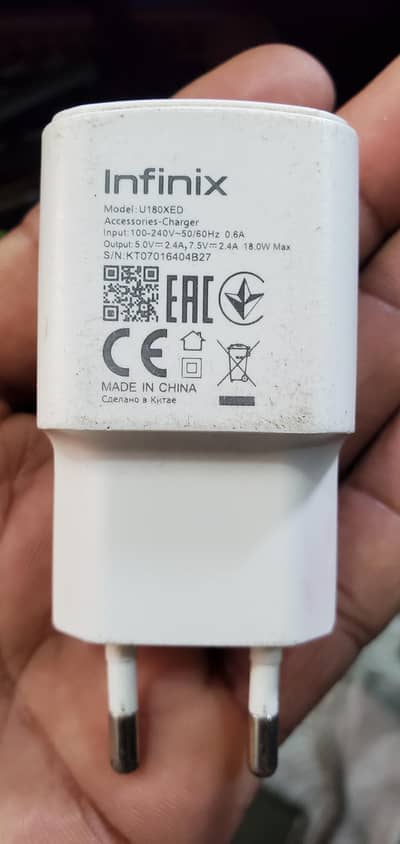 infinix orgnal 18 watt charger.