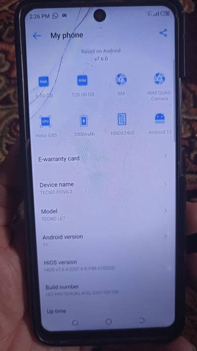 techno pova 2      6 /128 GB 03418568076