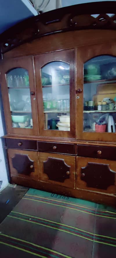 Wooden Show Case in Good Condition for Sale