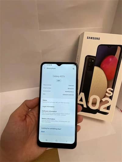 Samsung A02S 4GB 64GB very good condition with Box  PTA approved