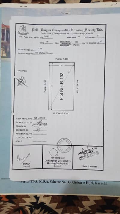 Plot for sale in Delhi Ryan cooperative society