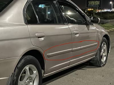 Honda Civic 2001 / 2005  Original OEM doors mouldings