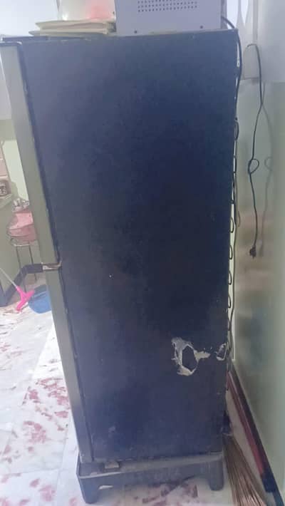 TLC medium size fridge dark gray color