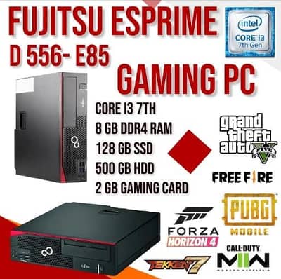 Fujitsu-esprimo  D556/E85+ [ i3 7th gen  | 8GB DDR4 | 128GB SSD |