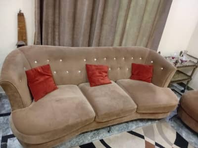 Brown Coloured Sofa Set