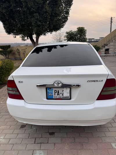 Toyota Corolla G 2001 Model 2006 register