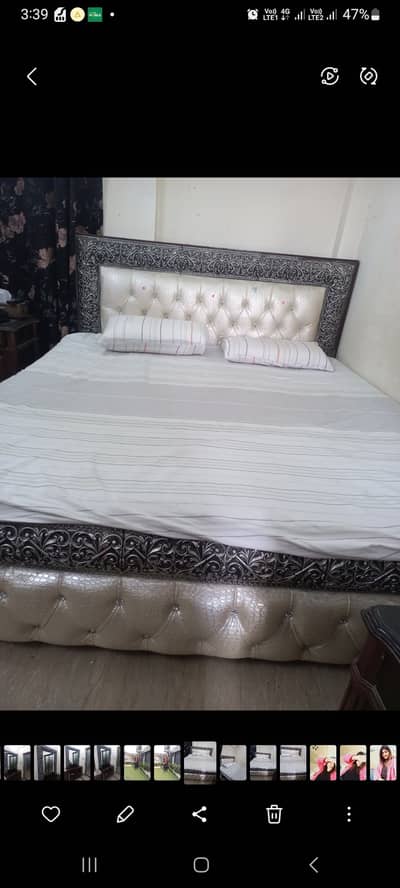 Wooden bed set for sale