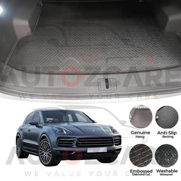 Porsche Cayenne China Rexine Custom-Size Trunk Mat - Model 2010-2018