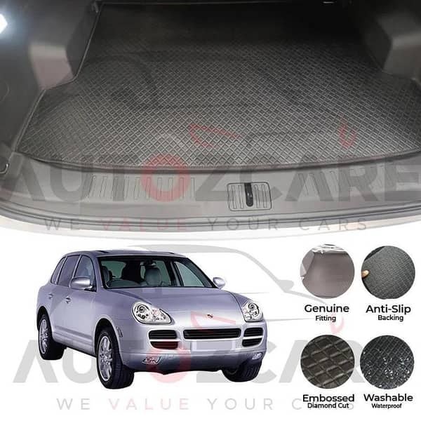 Porsche Cayenne China Rexine Custom-Size Trunk Mat - Model 2002-2010