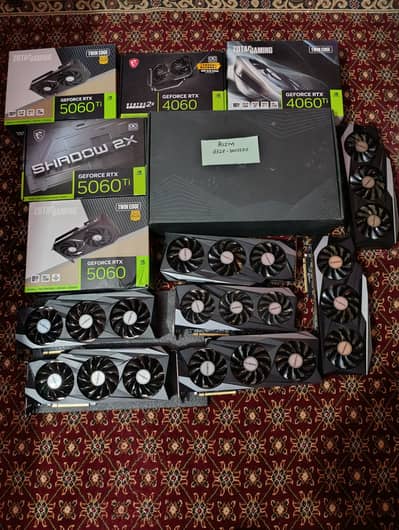 RTX 5060ti/5060/4060ti/4060/3090/3080 GPUS