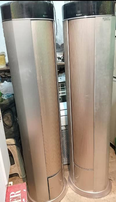 Gree inverter ac units 2 ton floor standing gold color round type