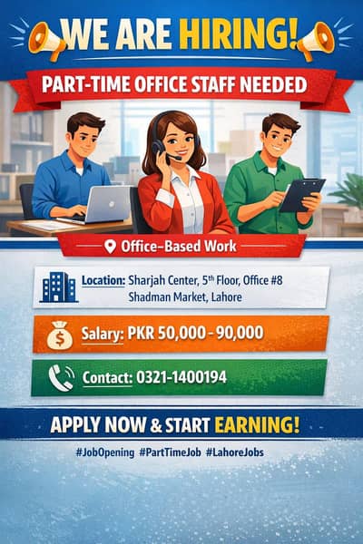 Need Part-time staff