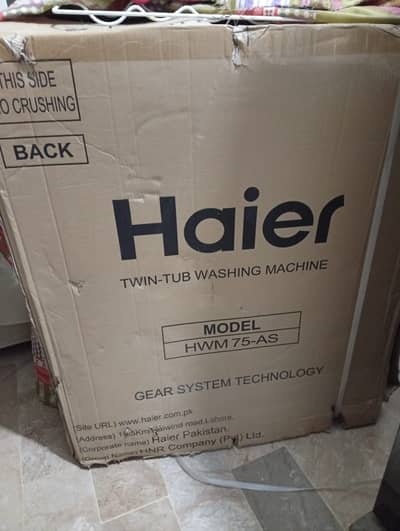 Haier brand new washing machine