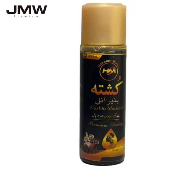 JMW Premium Original Kushta Hair Oil 120ml - Original Hakeem Musa Hair Growth Oil