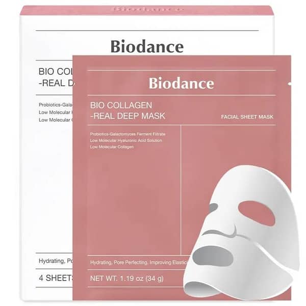 JMW Premium Bio-Collagen Real Deep Mask | Hydrating Overnight Hydrogel Mask for Pore Minimizing and Elasticity