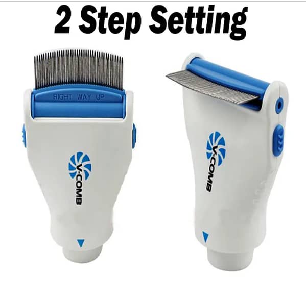 V Comb Head Lice Treatment Machine with Filter – Electric Lice Removal Device