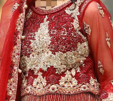 Bridal Dress |Barat Dress |Bridal Velvet Lehanga |Embroidered Lehanga