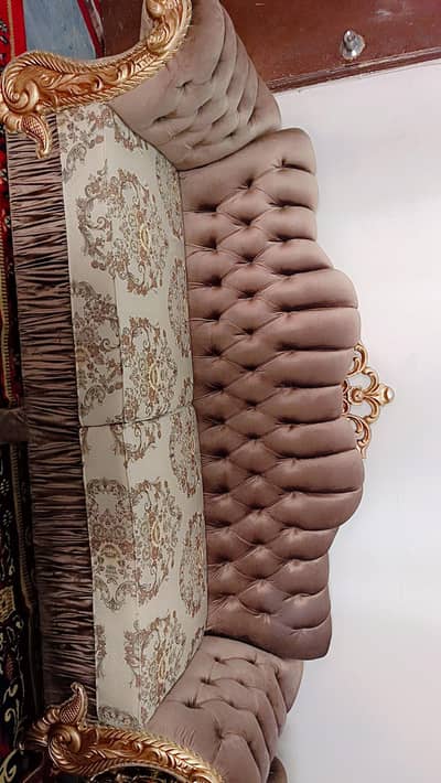 sofa set 5 seater 10/10 condition brown color