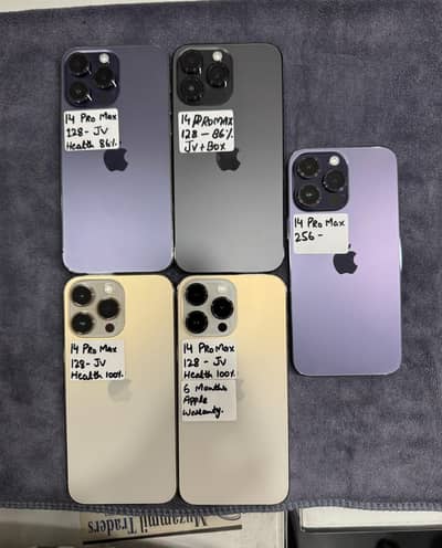 iphone 14 pro max pta/non pta/jv 128/256gb