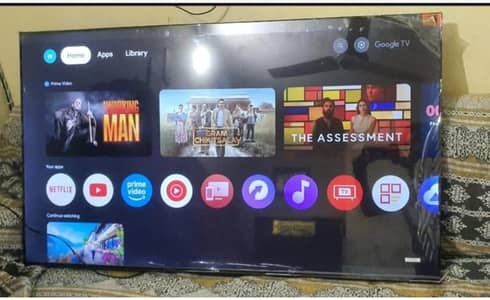 Tcl 43 inch 4k borderless google tv brand new condition all access