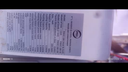 pel DC inverter AC 1.5t