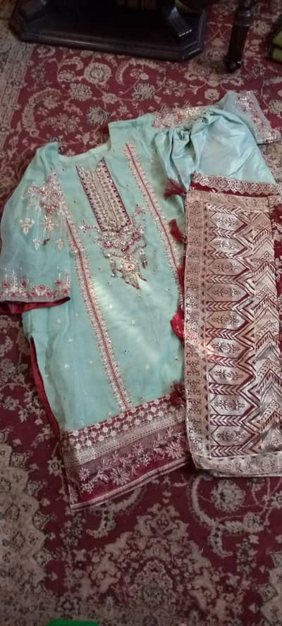 formal wear xxl size stiched 3 piece dress