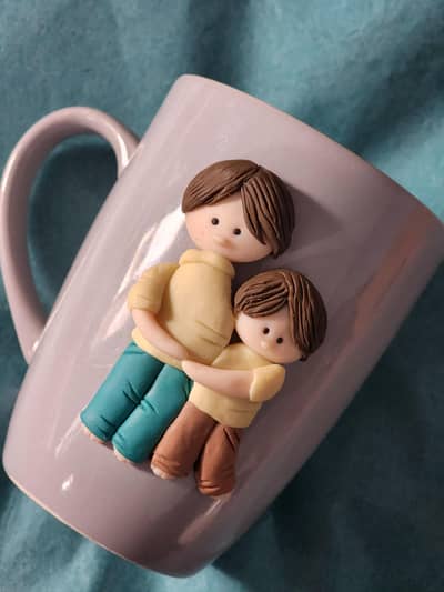 clay art 3d mug