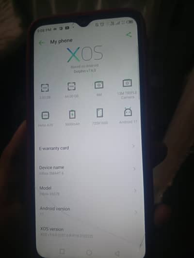 Infinix smart 6 far sale 3rm 64gb