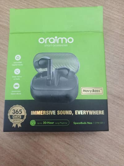 Oraimo SpaceBuds Neo TWS | Clear Calls | Long Battery | New Sealed