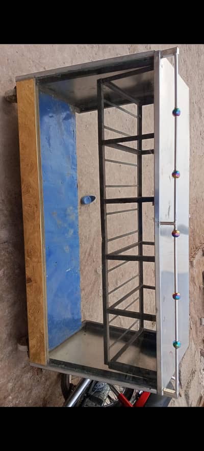 glass and stainless steel display counter sale - excellent