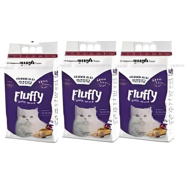 PACK Of 3 - FLUFFY CAT FOOD 1.2KG EACH PACK (Total 3.6kg)