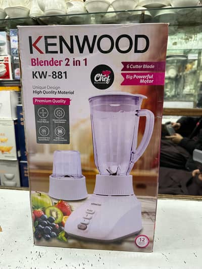 brand new kenwood 2 in 1 blender 2 year warranty big sale