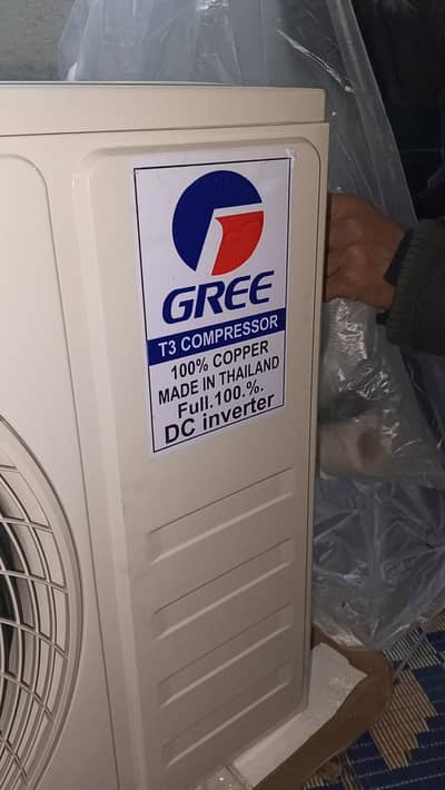 GREE MADE IN THAILAND SPLIT NEW AC DC INVERTER T3 COMPRESSOR hot/cool